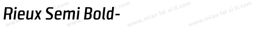 Rieux Semi Bold字体转换